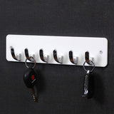 3120 Display 6 Hook Wall Mounted Acrylic Key Holders for Decorative Multipurpose Hanging Rack