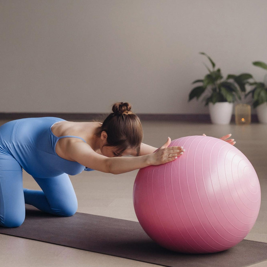 Indoor Fitness Core Exercise Ball Pink