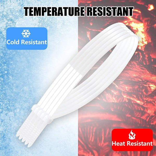 3143 8Inch Nylon Self Locking Cable Ties (200mm x 3.6mm - Pack of 100) - White