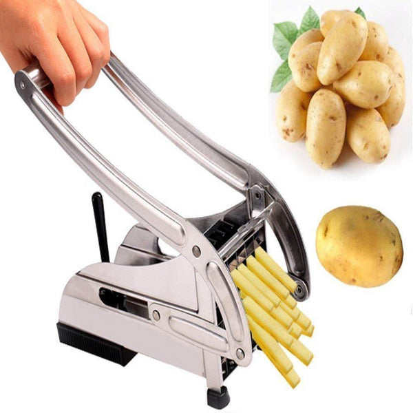 0083A STAINLESS STEEL FRENCH FRIES POTATO CHIPS STRIP CUTTER MACHINE WITH BLADE DeoDap