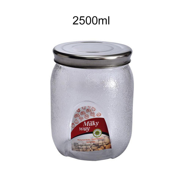 3688 Milky Way Pet Transperant Jar 2500 Ml