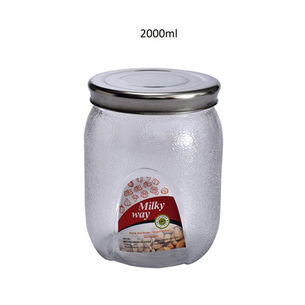 3677 Milky Way Pet Transperant Jar 2000 Ml