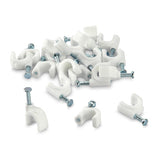 9020 100 Pc 6 MM Cable Clip used in all kinds of wires to make them stuck and holded in walls etc. freeshipping - DeoDap