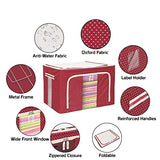 3890 Living Boxes for Clothes, Blanket Bag, wardrobe Orgainzer, Saree Cover Bag- 66 Ltr.