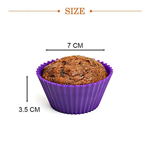Dropship 12pcs/Set; Silicone Baking Cups; Reusable Cupcake Liners; Home Cake  Molds; Standard Size Muffin Liners; Baking Tools; Kitchen Gadgets to Sell  Online at a Lower Price