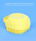 1348B SILICONE MASSAGE BATH BODY BRUSH WITH SHAMPOO DISPENSER DeoDap