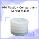 0070 Plastic 4 Compartment Sprout Maker, White