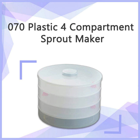 0070 Plastic 4 Compartment Sprout Maker, White