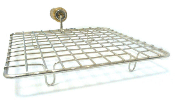 3014 Stainless Steel Square Papad Jali/Roti Roast Grill/Papad Roast Grill with Handle(17CM X 17CM )