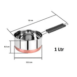 3629 Stainless Steel Saucepan with Heat Proof Handle