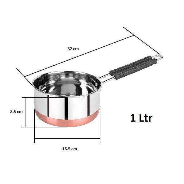 3629 Stainless Steel Saucepan with Heat Proof Handle