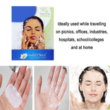 1311 Fresh Paper Soap Strips Traveling Hand Wash with Jasmine Fragrance (100 paper soap strips) - DeoDap