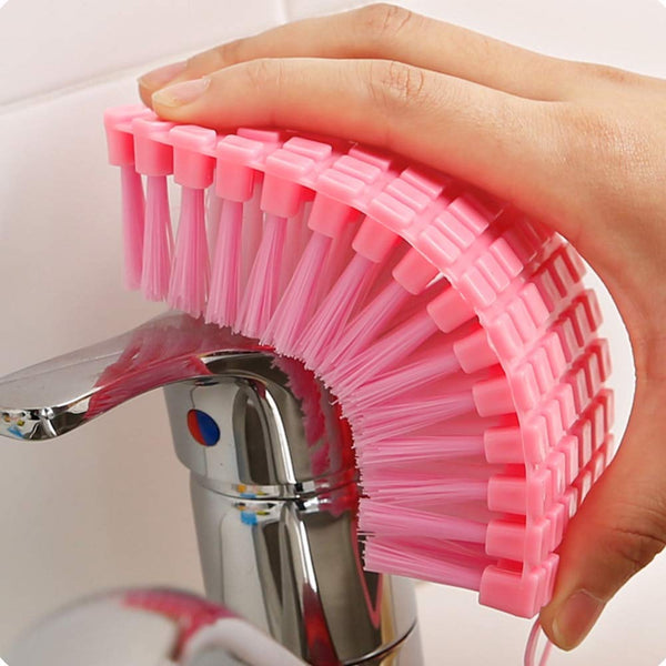 1427 Flexible Plastic Cleaning Brush for Home, Kitchen and Bathroom, - DeoDap