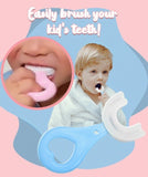 6119 U Shape Kids Toothbrush for kids with effective care and performance. freeshipping - DeoDap