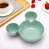 0863 Unbreakable Plastic Mickey Shaped Kids/Snack Serving Plate