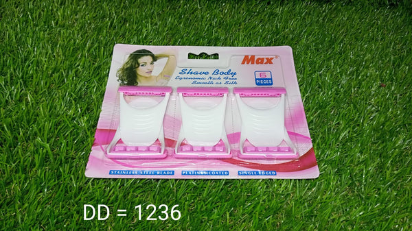 1236 Disposable Body Skin Hair Removal Razor for Women – Pack of 6 DeoDap