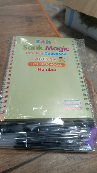 8075 Magic Practice Copybook (4 Books + 10 Refills + 1 Pen)