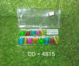 4815 Decoratives Plastic Happy Birthday 13 LED Letter Battery Operated String Lights, Outdoor String Lights (Multicolour) DeoDap