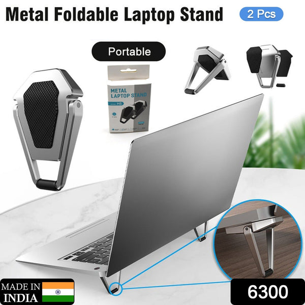 6300 Mini Premium Metal Folding Stand with Every Laptop Keyboard & Tablet