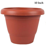 0822 Garden Heavy Plastic Planter Pot/Gamla  (Brown, Pack of 1)