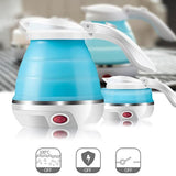 2137 Silicone Foldable Collapsible Electric Water Kettle Camping  Boiler